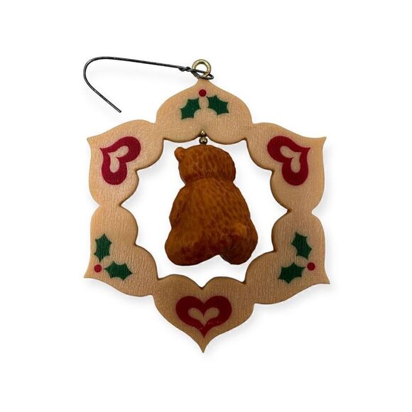 Hallmark Handcrafted Twirl-About Ornament Loving Bear 1988 QX493-4 - Picture 9 of 11